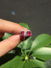Natural Pink Spinel Earrings (GE112)
