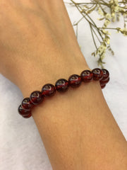 Pure Gold Ruyi Lock Charm Bracelet (BR139)