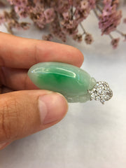 Green Jade Pendant - Gourd (PE271)