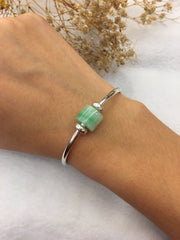 Light Green Jade Barrel (PE357)