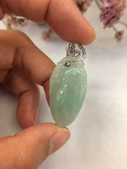 Green Jade Pendant - Gourd (PE271)