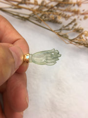 Icy Bluish Flower Pendant - Buddha’s Hand (PE188)