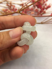 Icy Jade Earrings - Double Rings (EA303)