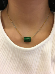 Dark Green Jade Barrel (PE283)