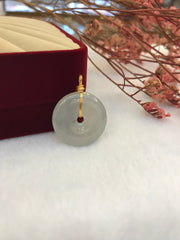 Icy Jade Pendant - Safety Coin (PE425)