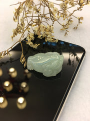 Icy Jade Pendants - Three Legged Frogs (PE265)