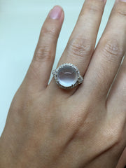 Glassy Variety Ring - Round Cabochon (RI033)