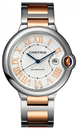 cartier ballon bleu 42mm two tone