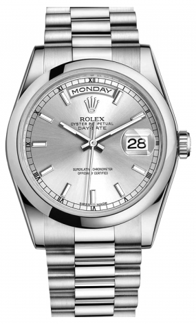 rolex day date smooth bezel