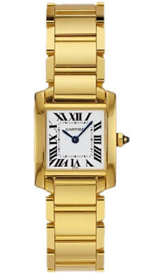 cartier tank small gold