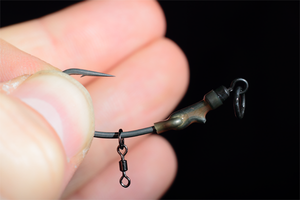 Slip your chosen hook bait attatchmnet onto the shank of the hook