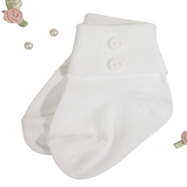 baby boy white dress socks