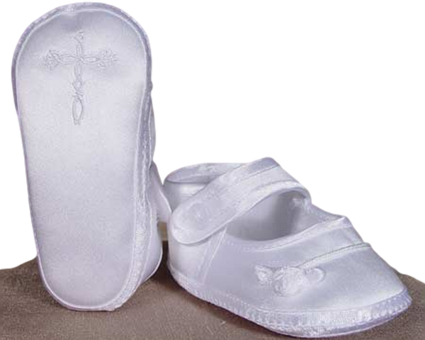 satin baby shoes christening