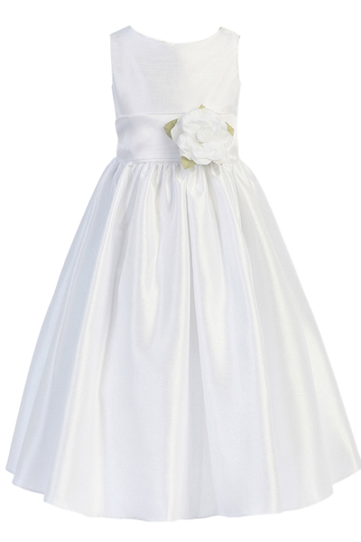 dupioni silk first communion dresses