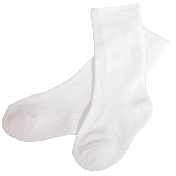 White Knee Length Nylon Dress Socks 