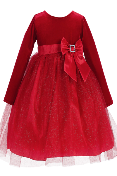 red long christmas dress