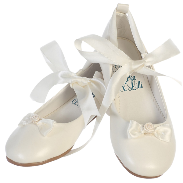 childrens ivory ballet pumps