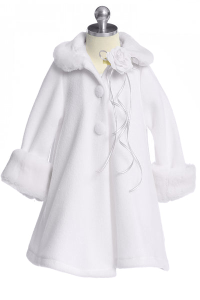 girls coat with fur