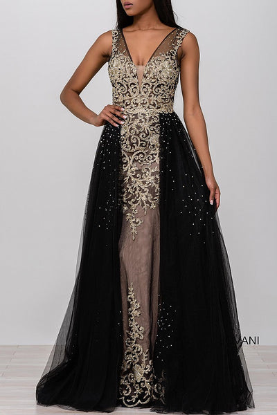 black and gold evening gown plus size