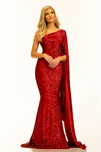 red evening gowns pageant
