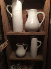 white pitchers