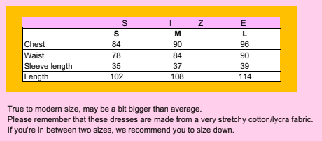 moromini womans size guide