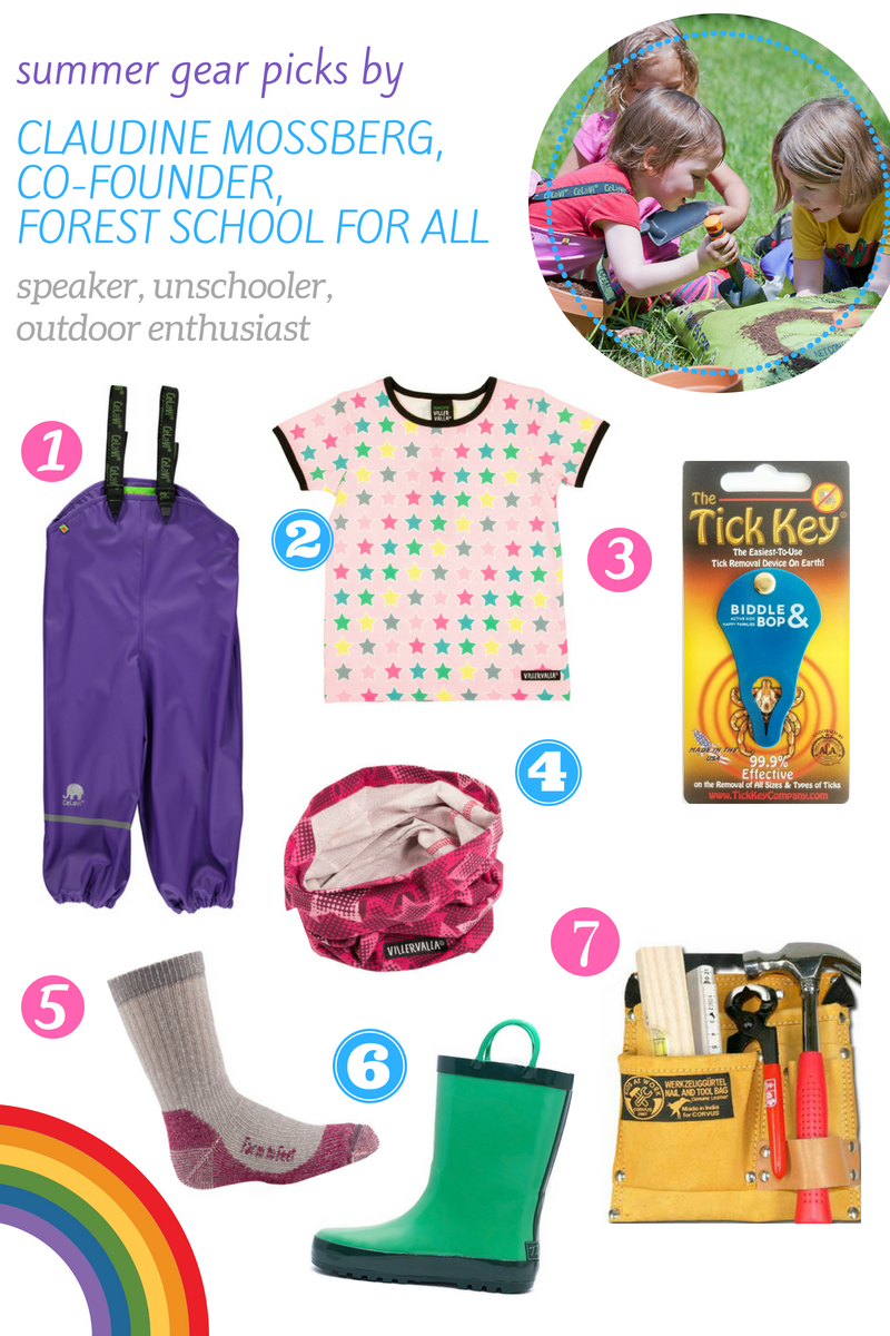 summer gear picks for tick prevention protection forest play by Claudine Mossberg of Forest School for All
