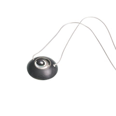 Katheryn Leopoldseder Double Periwinkle Necklace with Black Pearl