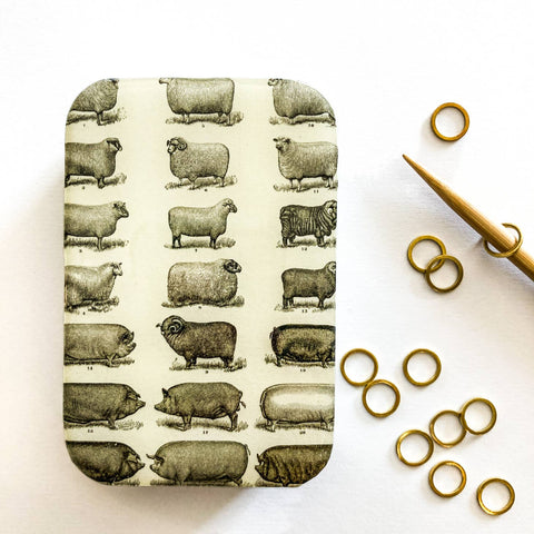 Sheep and Pigs Tin Small