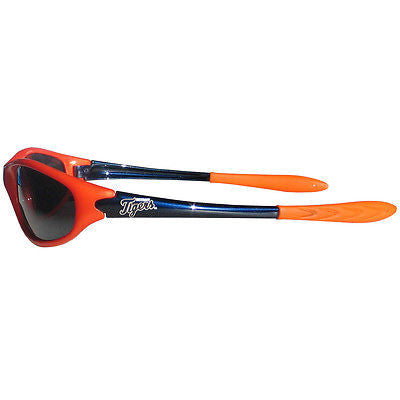 MLB Detroit Tigers 2 Tone Wrap Sunglasses Team Logo Series Sport Style