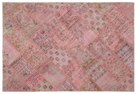 Rosa Vintage Patchwork Teppich