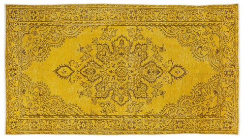 Vintage Teppich gelb