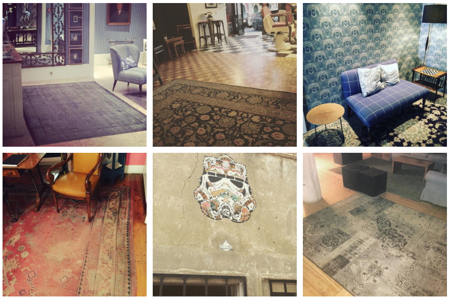 Vintage Teppiche Patchwork in Hotels und Geschäften Impression rockingcarpets.de