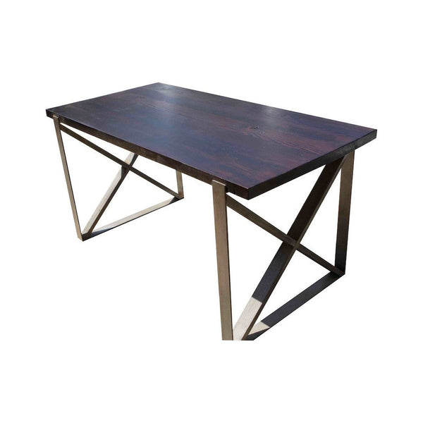 Chicago Industrial Dining Table In Reclaimed Wood Mortise Tenon