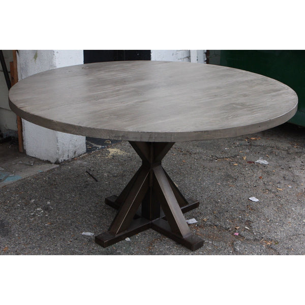 Round Table With Metal Base Dining Room