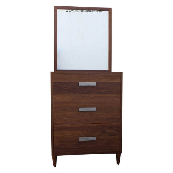 Mid Century Modern Dresser Built In Solid Walnut Mortise Tenon