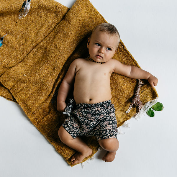 Children of the Tribe Lost Desert vintage flora baby shorties
