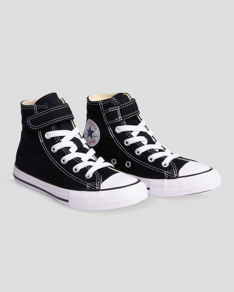 rival excusa Compuesto Converse Kids Chuck Taylor All Star Easy On 1V Junior High Top Black – Tiny  Style