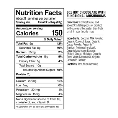 Laird Superfood Hot Chocolate with Functional Mushrooms