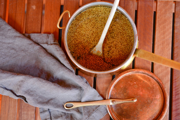 Wholesome Linen Blog - How To Make Dandelion Flower & Flax Seed Jam Recipe