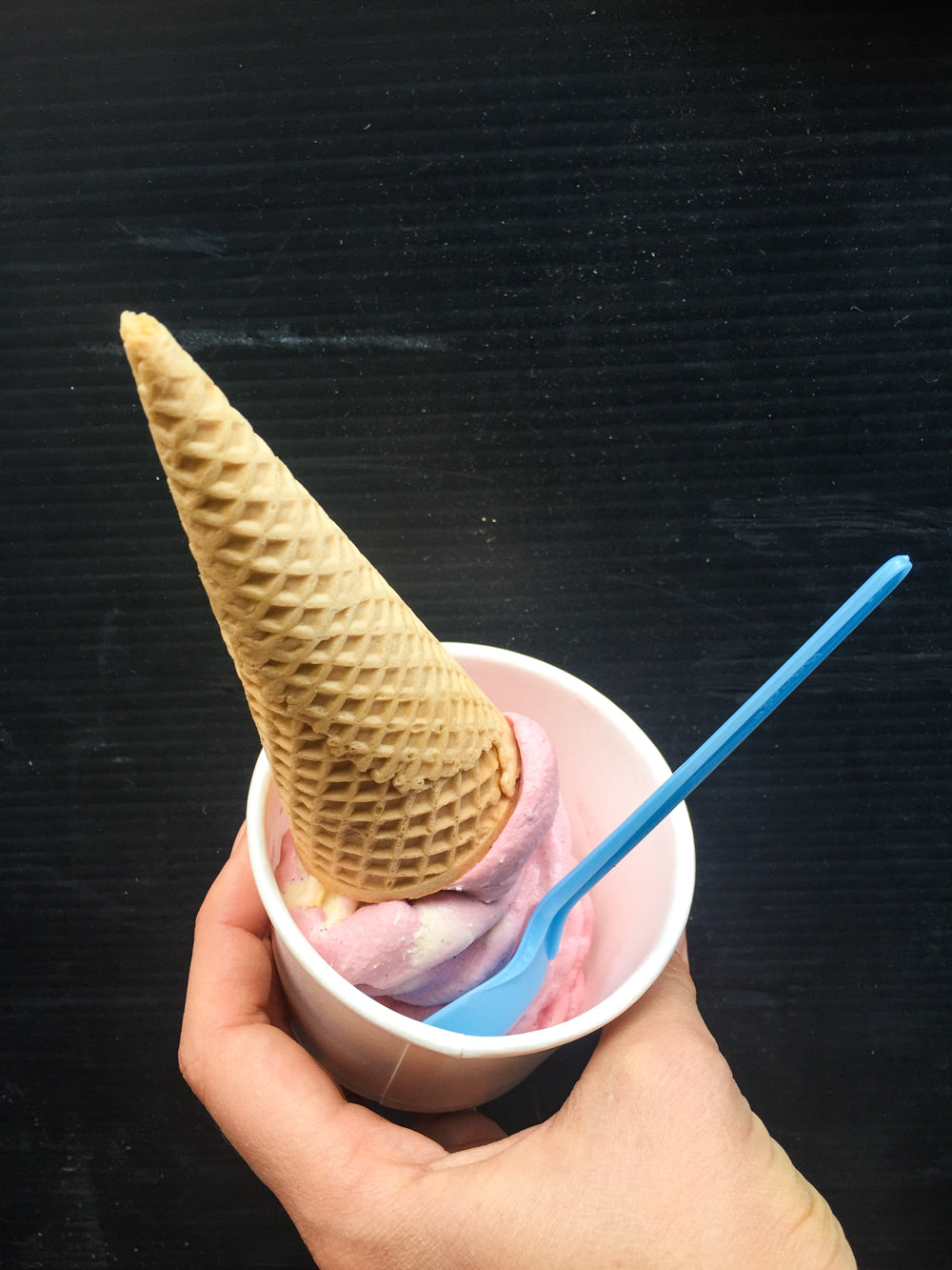 Fresh Strawberry Vanilla Ice Cream | Happy Conesco