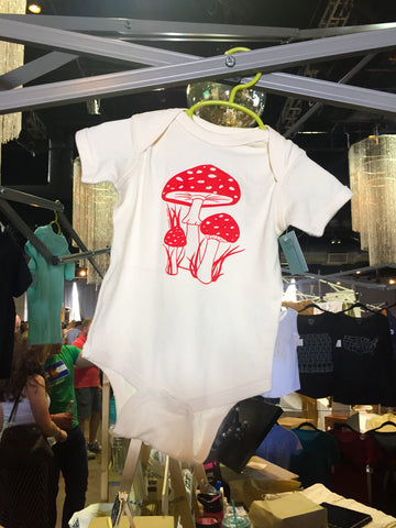 Red Mushroom Infant Body Suit | Counter Couture