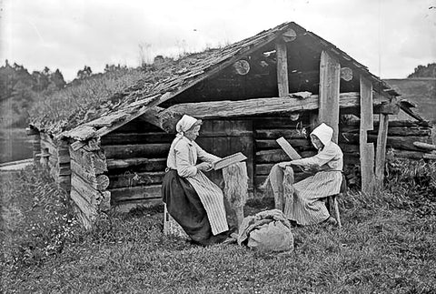 Scutching Flax