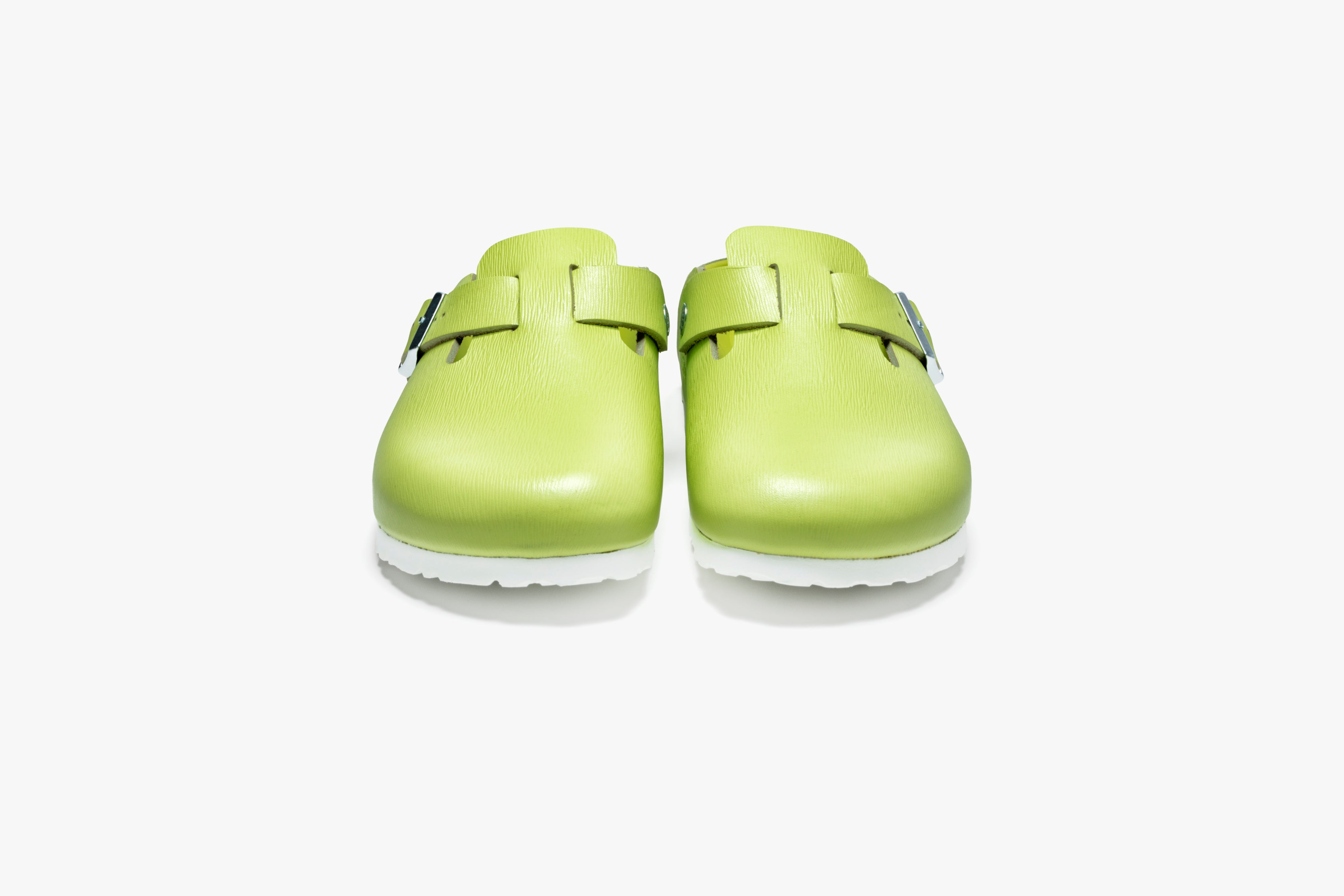 Concepts x Birkenstock Lime Grooved Leather Boston