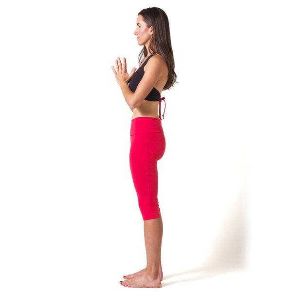 Love Capri Leggings - Red – Beckons 