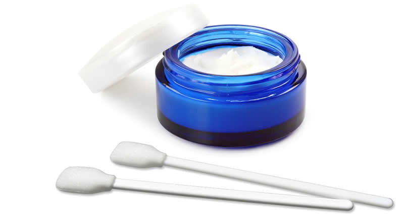 Pinnprover och Super Brush Topical Applicators och Foam Swab Applications