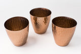 Copper Votives x 3- For tea lights and flower accessory
