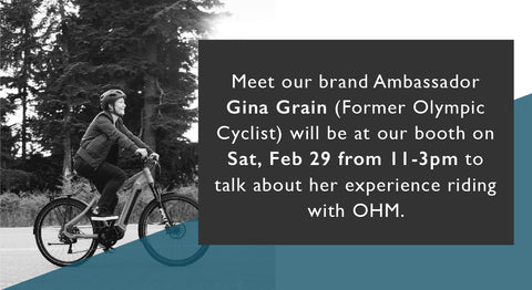 Picture with message of Gina Grain Brand Ambassador joining us at the event