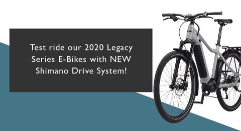test ride our new Legacy Series E-Bikes