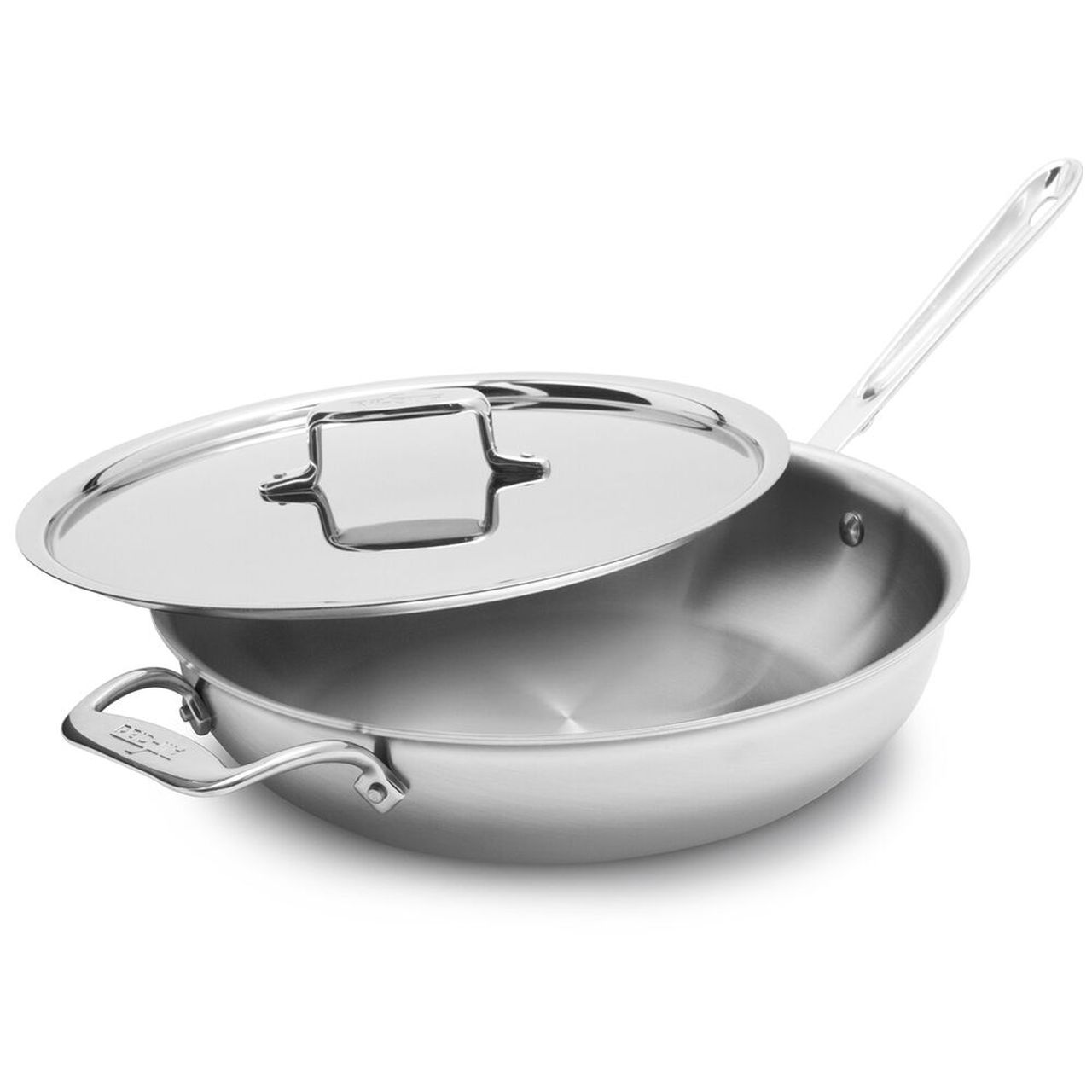 Silver All-Clad 440465 D3 Stainless Steel All-in-One Pan Cookware 4-Quart